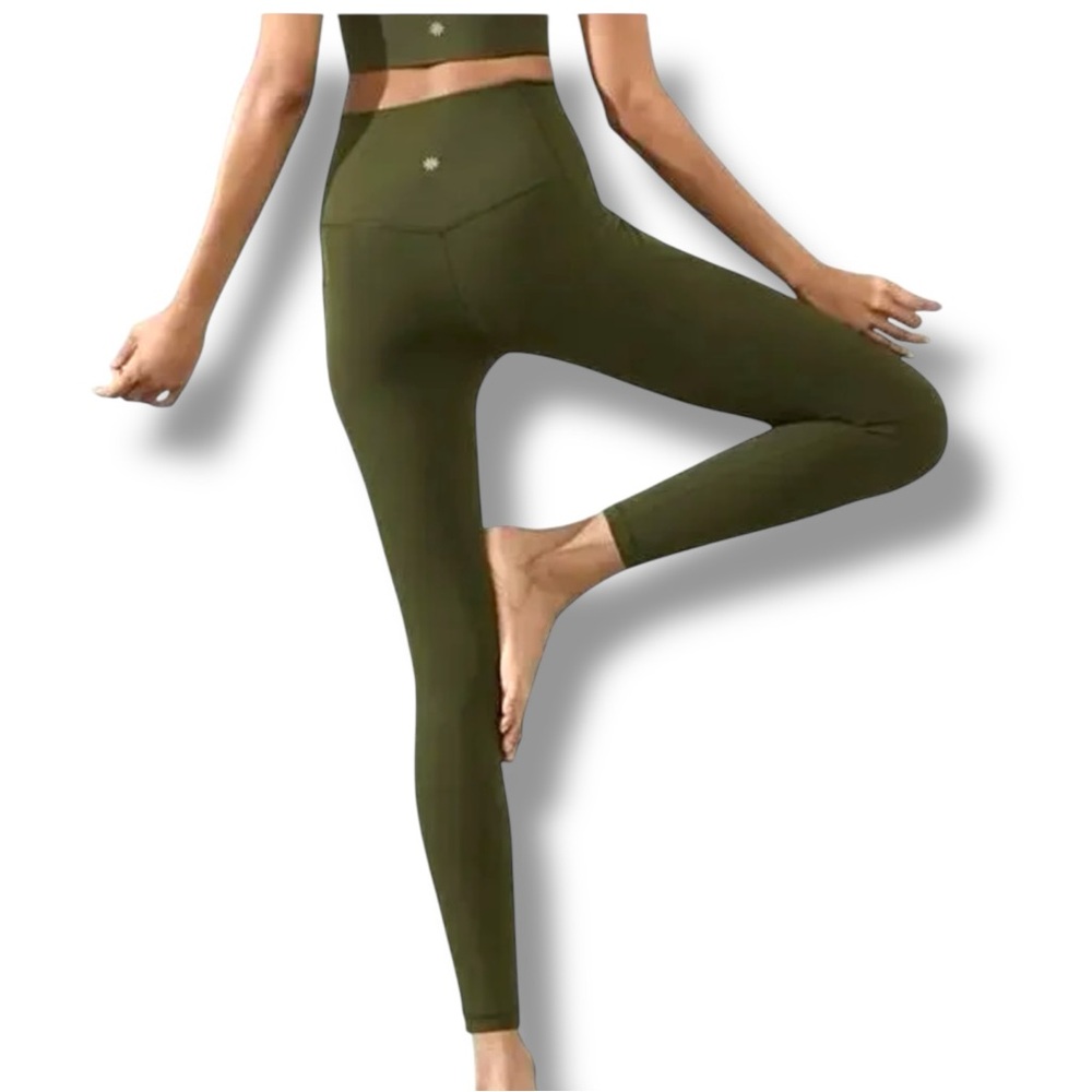 ATHLETA Salutation Stash High Rise 7/8 Legging -1X Aspen Olive - Picture 3 of 14